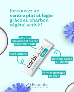Avec Carbidose, retrouvez un ventre plat et léger grâce au charbon végétal activé !